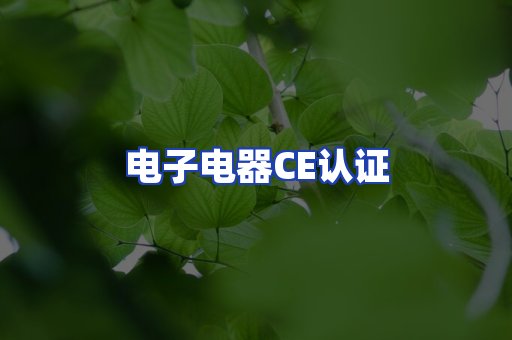 电子电器CE认证